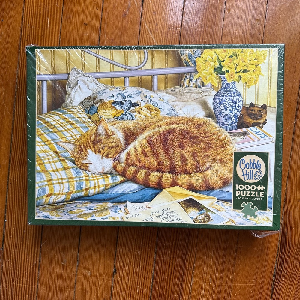 1000 Piece Cobb Hill Cat Puzzle - Poster Included